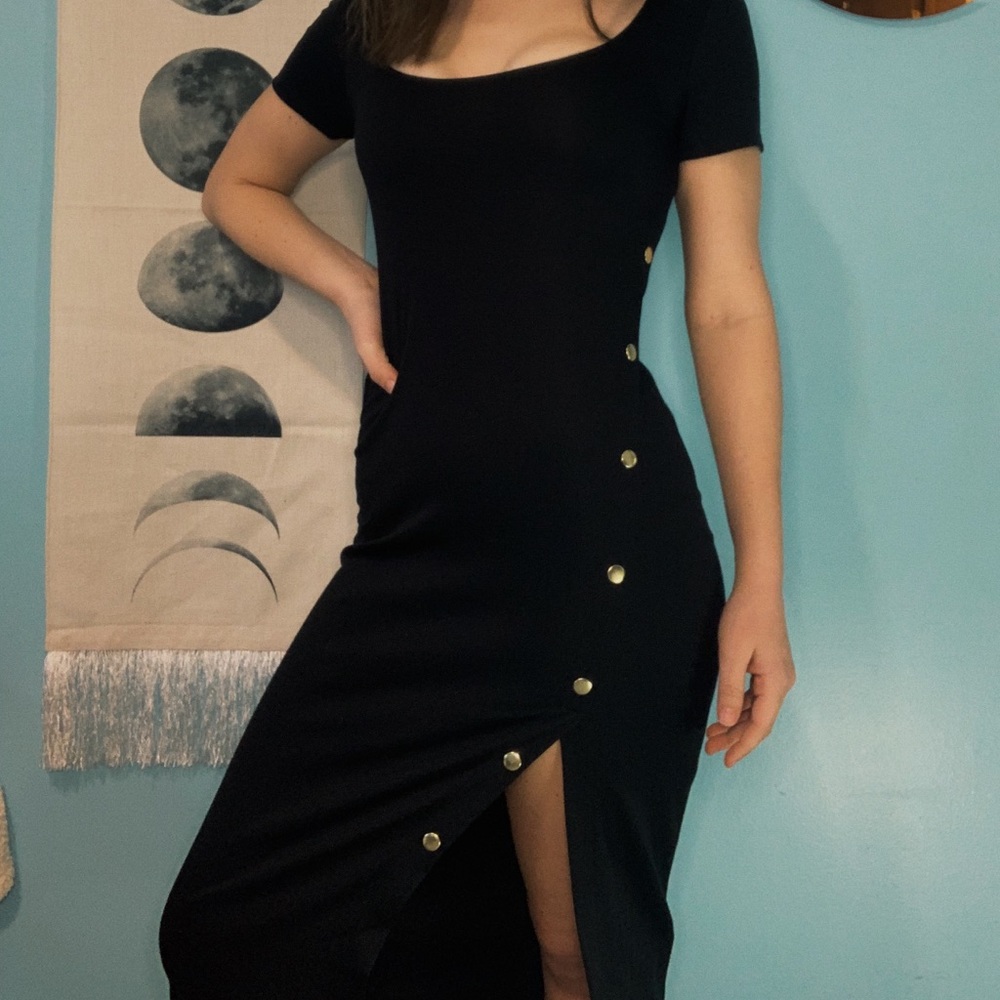 black dress